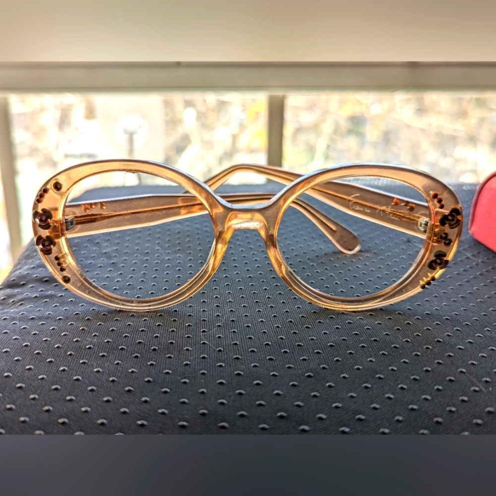 Brown/beige Francis Klein retro glasses